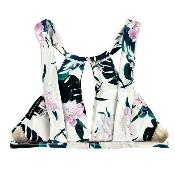Kendall & Kylie White Tropical Bikini Top Size Small - Picture 2 of 6